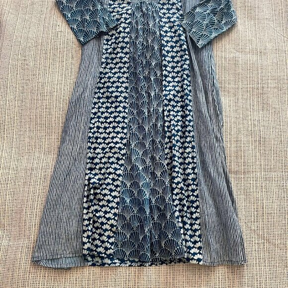 Bohemian Asian Inspired Print Dress - Picture 2 of 5